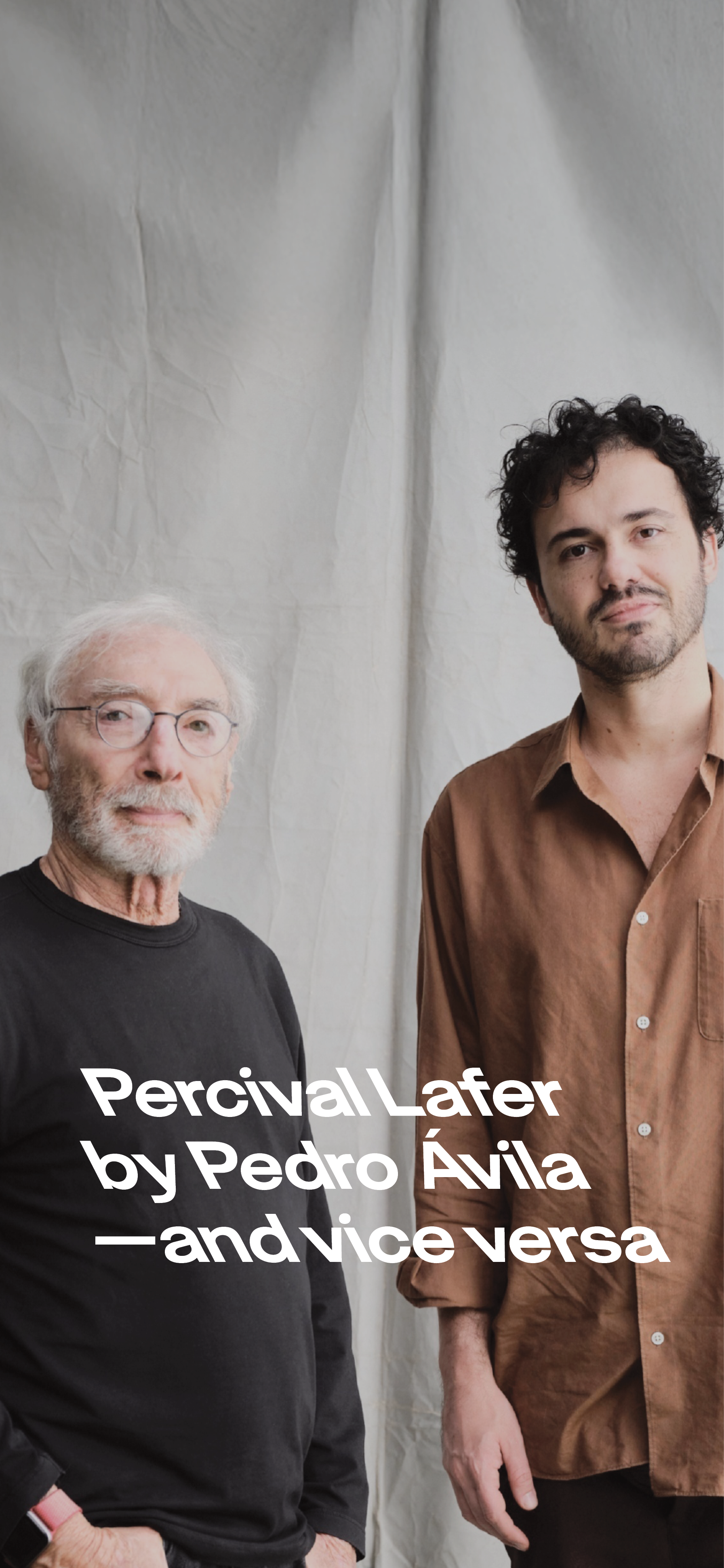 Percival Lafer by Pedro Ávila — and vice versa - SP-Arte
